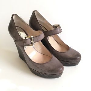 Micheal Kors Wedge Platform Mary Jane Heels Shoes